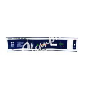 DEXTER SPARE PART (6-DEX-A2-039) DEXTER NAME PLATE DECAL, CONTROL BLUE  CODE : 9412-141-001 for LAUNDRY PARTS