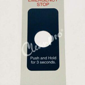 DEXTER SPARE PART (6-DEX-A2-049) DEXTER LABEL - NAMEPLATE , RH ( BLUE ) CODE : 8502-726-001 for LAUNDRY PARTS