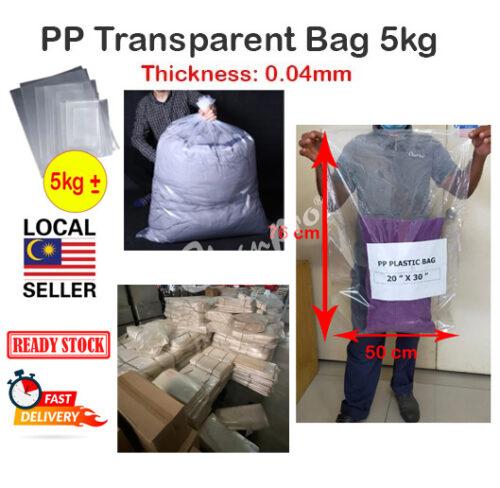 READYSTOCK]Brand New High Quality Heavy Duty Clear Transparent Large Thick  Packaging Plastic Bag Beg Plastik