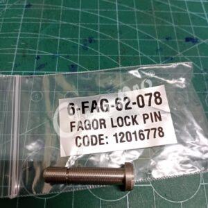 FAGOR SPARE PART (6-FAG-62-078) FAGOR LOCK PIN (SHORT) CODE: 12016778 for LAUNDRY PARTS