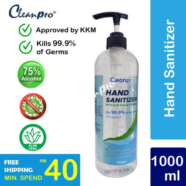 Cleanpro hand sanitizer 1000 ML front - 1+ icon