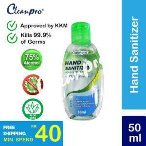 CLEANPRO hand sanitizer 50 ML front - 1+ icon