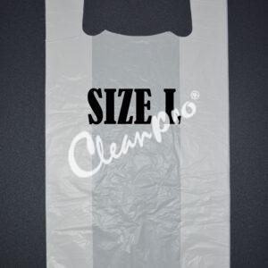 7-OTH-71-012 LAUNDRY BAG (L) HDPE WHITE SINGLET PLASTIC BAG - PLAIN 50PCS