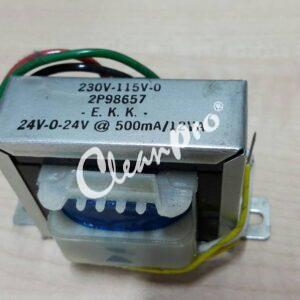 6-CPH-A2-003 TRANSFORMER 230V-115V-0, 24V-0-24V @ 12VA/500mA