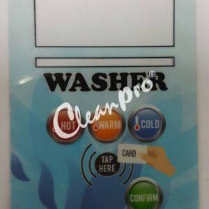 8-OTH-11-049 CARD READER STICKER LABEL FOR WASHER COLOR: BLUE
